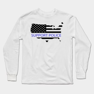 Support police Long Sleeve T-Shirt